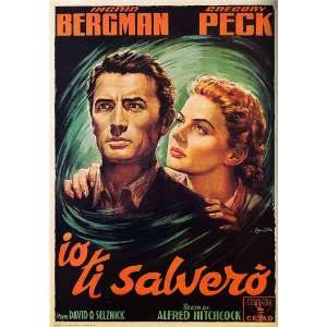 Spellbound Movie Poster (11 x 17 Inches   28cm x 44cm) (1955) Italian 