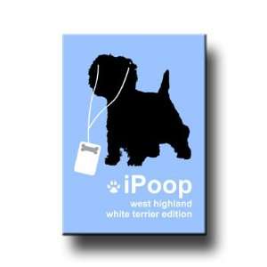  West Highland White Terrier iPoop Fridge Magnet 