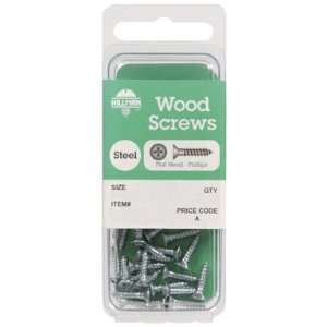   20 Hillman Zinc Plated Steel Wood Screws (5784)