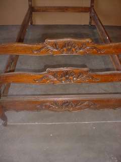 Great antique French country walnut twin bed # as/1194  