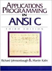 Applications Programming in ANSI C, (0023611413), Richard Johnsonbaugh 