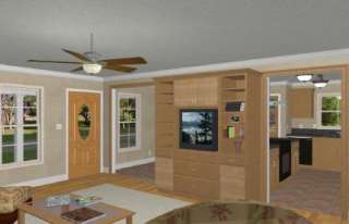 Complete House Plans 1382 s/f  3 bed/2 bath  Save $250  