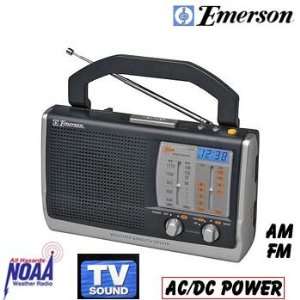  Emerson Am/fm Weather Portable Clock Radio Electronics