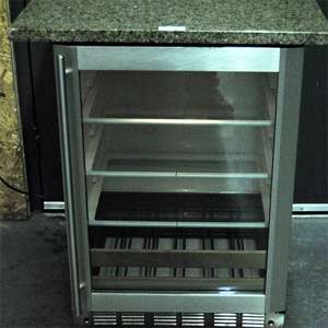 GE Monogram Wine Refrigerator w/Cut Granite Top  