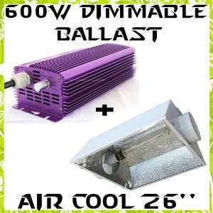  600w Watt HPS MH Grow Light Dimmable Ballast + 6 Duct 8 