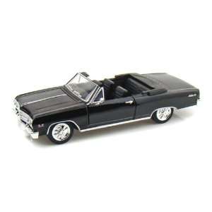  1965 Chevy Chevelle Malibu Convertible 1/24   Black Toys & Games
