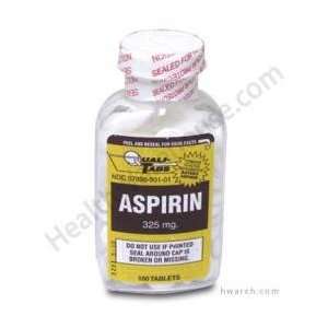  Aspirin (325mg)   100 Tablets (expires 4/09) Health 