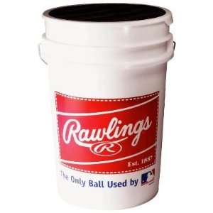 Rawlings Bucket With 30 Baseballs   Equipment   Baseball   Baseballs 