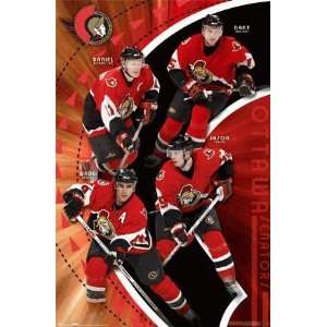  NHL Ottowa Senators Collage Poster