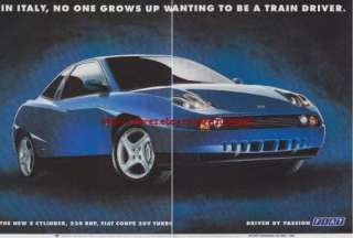 Fiat Coupe 20v Turbo Car 1997 Magazine Advert #1293  