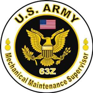 United States Army MOS 63Z Mechanical Maintenance Supervisor Decal 
