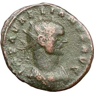  AURELIAN 274AD Authentic Ancient Roman Coin Fortuna Luck 