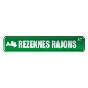   REZEKNES RAJONS ST  STREET SIGN CITY LATVIA