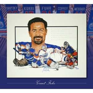  Grant Fuhr Limited Edition Lithograph