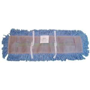 Zephyr 23072 Blue Blended Yarn Disposable Dust Mop Head, 72 Length x 