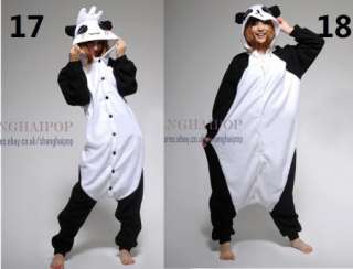 Pajama Costume Adult Babygro Animal Outfit Fleece Cow Panda Totoro 
