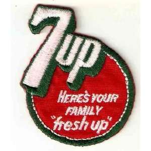7Up soft drink soda logo Heres Your Family fresh up  Embroidered 