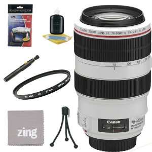 Canon EF 70 300mm f/4 5.6L Is USM UD Telephoto Zoom Lens + UV Filter 