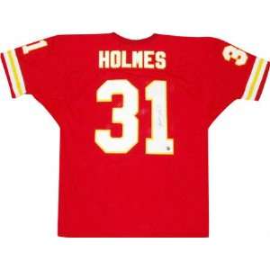 Priest Holmes Autographed Red Custom Jersey  Sports 