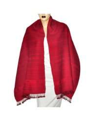Red Embroidered Scarf Womens Fashion Accessory India 23 .5 x 70 inches