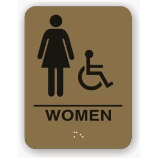  Women Restroom Sign Beige