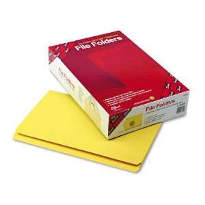   Reinforced Top Tab, 11 Point, Legal, Yellow, 100/Box