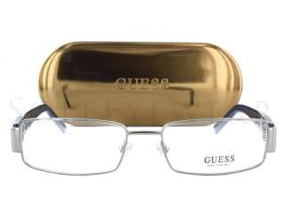 NEW Guess GU 1680 SI Size 53 17 140 Silver Frame Eyeglasses  
