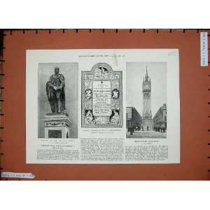 1888 Statue Bartle Frere Queen Clock Tower Gravesend