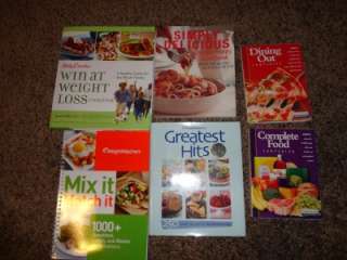 Lot 6 Diet low fat Cookbooks Weight Watchers Dining out companion 