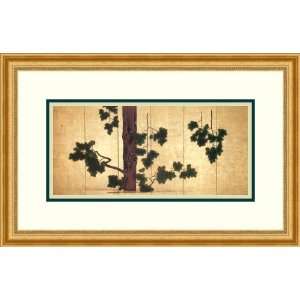  Pines by Montonaga Kiitsu Suzuki   Framed Artwork