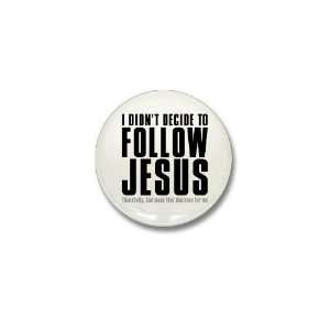  Follow Jesus Jesus Mini Button by  Patio, Lawn 