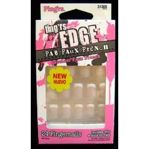  Fingrs Edge Fab Faux French, 24 Fingernails, 31306 