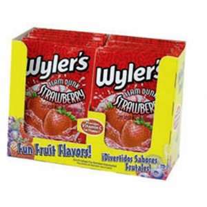Wylers Unsweetened Drink Mix, Slam Dunk Strawberry, 0.15 Ounce 