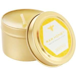 Paddywax Bee Collection Travel Tin Raw Honey Scented Candle, 2 Ounce 