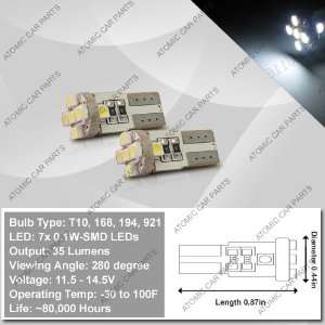 Hi Intensity 360° LED Bulbs (7x0.1W)   168/194/921/T10 Type, White 