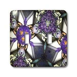 Dinas Abstract Design   Amazing Purple Power Shapes   Light Switch 