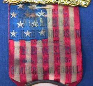 This is for a NHVA NH Veterans Association Civil War GAR Ribbon 1898 