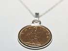 1931 81st Birthday Anniversary Farthing Silver Plated Pendant & 18in 