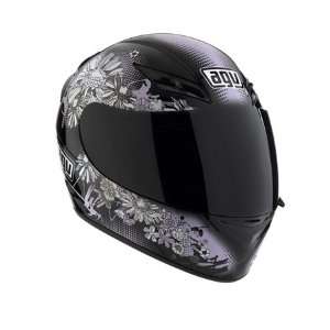  AGV K3 Series Helmet , Color Black/Pink, Size Sm 