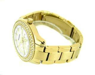 Fossil ES2861 Mother of pearl Round Dial Gold tone Stainless steel 