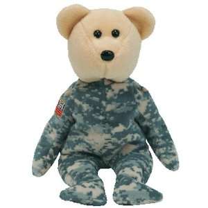  TY Beanie Baby   SALUTE the Bear (Flag on Arm   Internet 