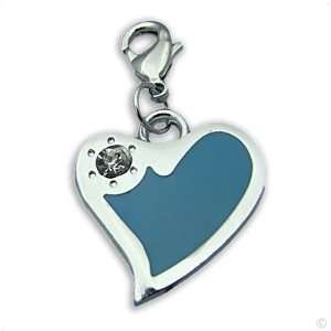  Beggar Charms pendant   Heart torquise #8263 with Circonia 