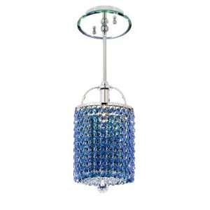  Pecaso Lighting 8312 S MS EM ST Cubix Pendant with Strass 