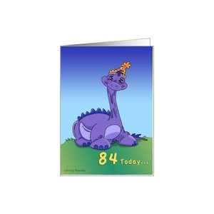  Geezer Saurus   84th Birthday Card Toys & Games