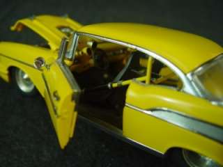 Danbury Mint Classic Cars 1957 Chevy Pro Street Hardtop Yellow  