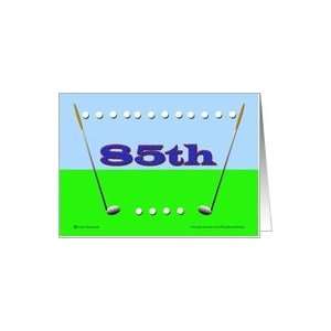  85th Golf Birthday Card Toys & Games