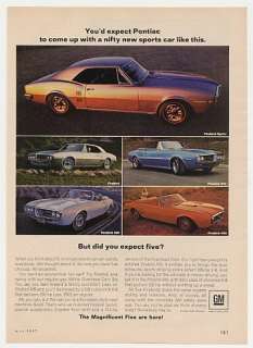 1967 Pontiac Firebird Sprint HO 326 400 Five Models Ad  