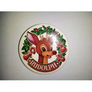  Vintage Electric Rudolph Button 