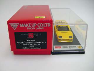 43 Make Up Ferrari Testarossa Koenig Yellow Miniwerks  