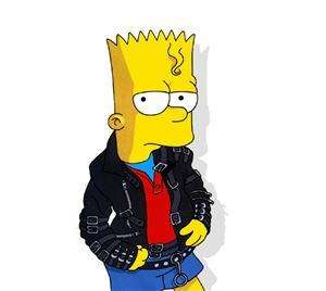 Bart Simpson Very Cool Dude Mouse Pad Coaster New  